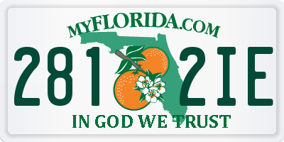 FL license plate 2812IE