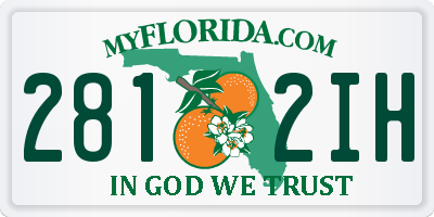 FL license plate 2812IH