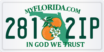 FL license plate 2812IP
