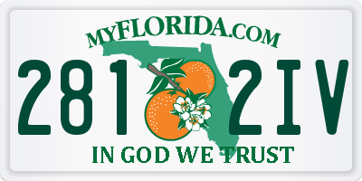 FL license plate 2812IV