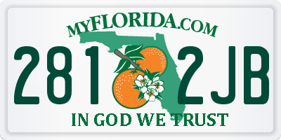 FL license plate 2812JB