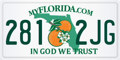 FL license plate 2812JG