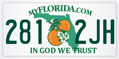 FL license plate 2812JH