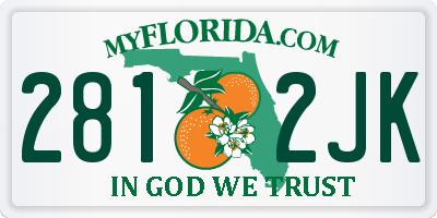 FL license plate 2812JK