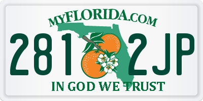 FL license plate 2812JP
