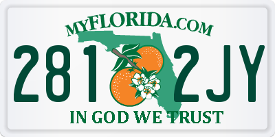 FL license plate 2812JY