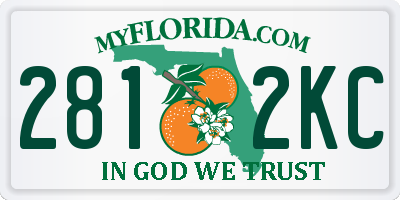 FL license plate 2812KC