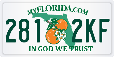 FL license plate 2812KF