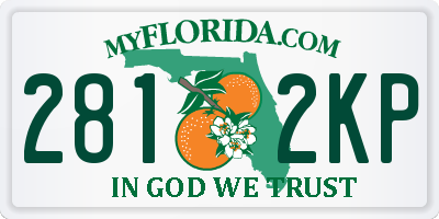 FL license plate 2812KP