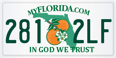 FL license plate 2812LF
