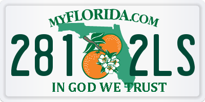 FL license plate 2812LS