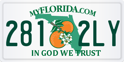 FL license plate 2812LY