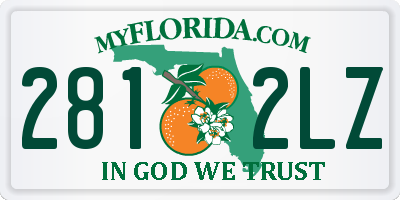 FL license plate 2812LZ