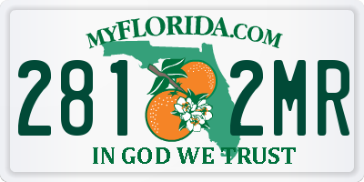 FL license plate 2812MR