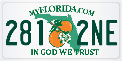 FL license plate 2812NE