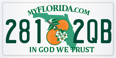 FL license plate 2812QB