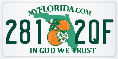 FL license plate 2812QF