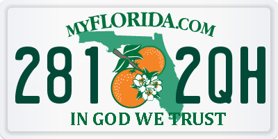 FL license plate 2812QH