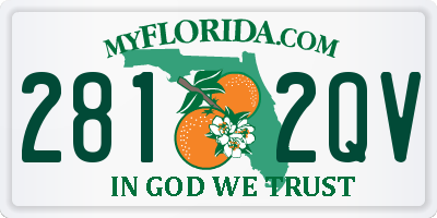 FL license plate 2812QV