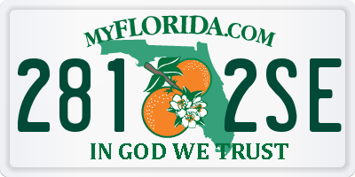 FL license plate 2812SE