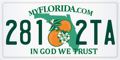 FL license plate 2812TA
