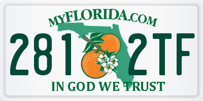 FL license plate 2812TF