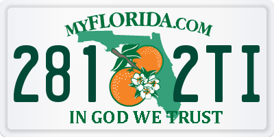 FL license plate 2812TI