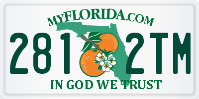 FL license plate 2812TM