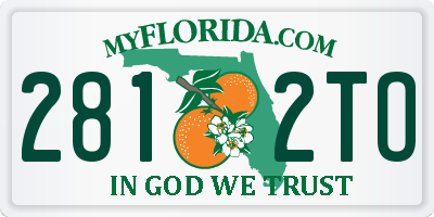 FL license plate 2812TO
