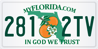 FL license plate 2812TV