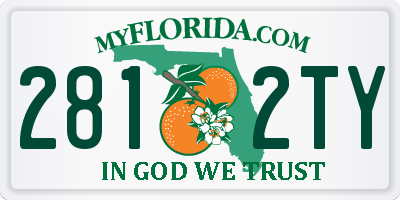 FL license plate 2812TY