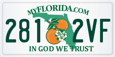FL license plate 2812VF