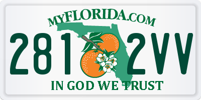 FL license plate 2812VV