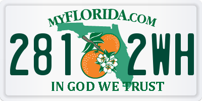 FL license plate 2812WH