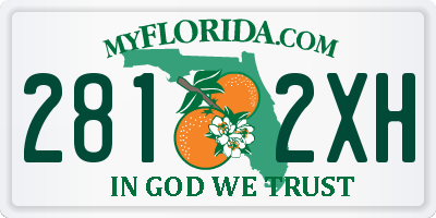 FL license plate 2812XH