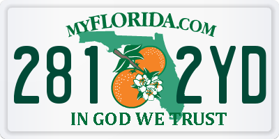 FL license plate 2812YD
