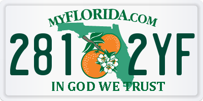 FL license plate 2812YF