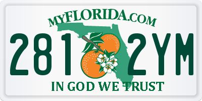 FL license plate 2812YM