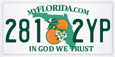 FL license plate 2812YP