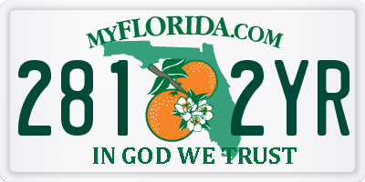 FL license plate 2812YR