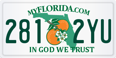FL license plate 2812YU