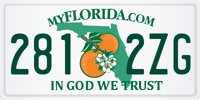 FL license plate 2812ZG