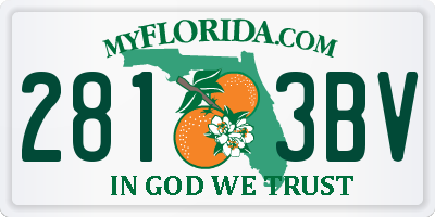 FL license plate 2813BV
