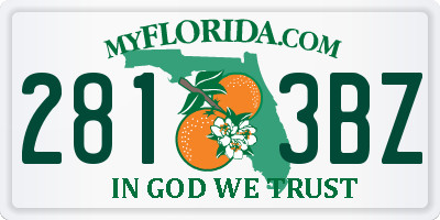 FL license plate 2813BZ