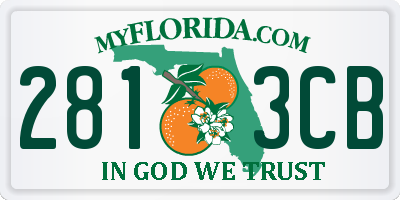 FL license plate 2813CB