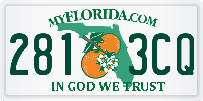 FL license plate 2813CQ