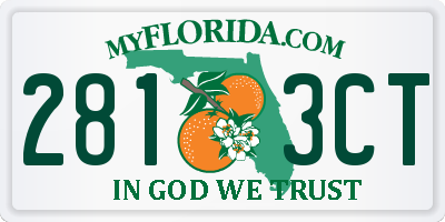 FL license plate 2813CT