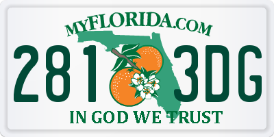 FL license plate 2813DG