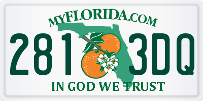 FL license plate 2813DQ