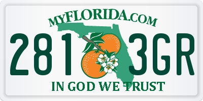 FL license plate 2813GR
